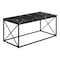 Monarch Specialties Coffee Table, Accent, Cocktail, Rectangular, Living Room, 40"L, Metal, Laminate, Black Marble Look I 3783 - alternate 1